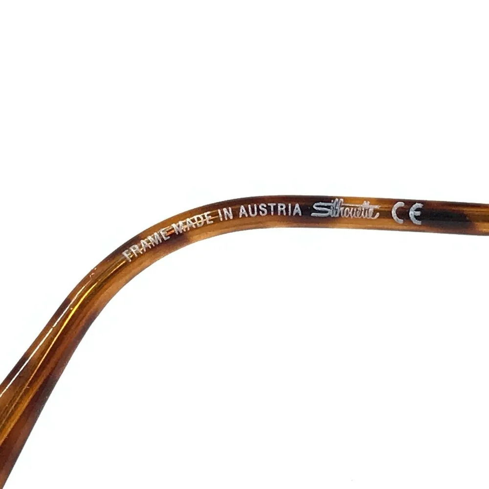 Silhouette Eyeglasses Frames M6396 /30 V6050 Gold Oval Full Wire Rim 49-20-135